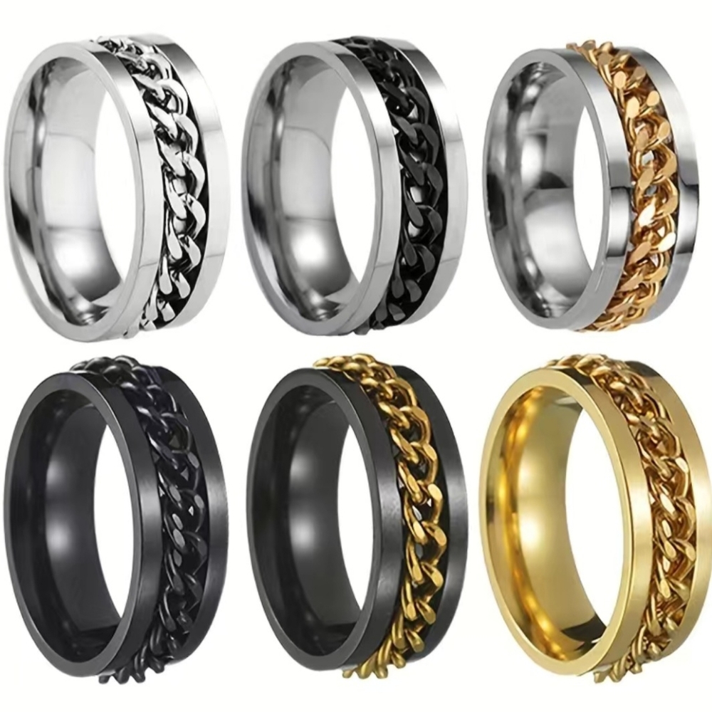 COPY - Men or womens stainless steel ring size ask if your size/color Is availa…
